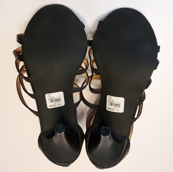 Lane Bryant Plus Size Black Strappy Heels - Picture 8 of 8
